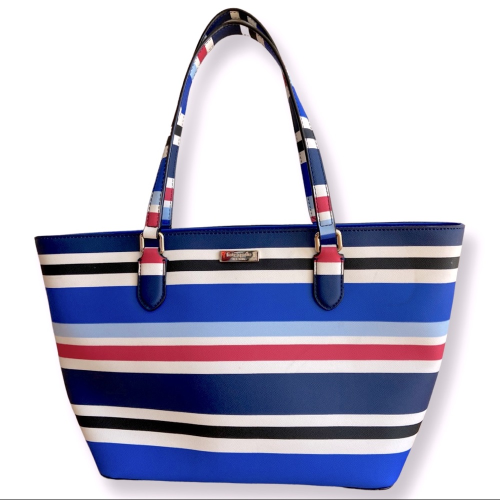Kate Spade Laurel Way Nautical Summer Striped Tote Used once